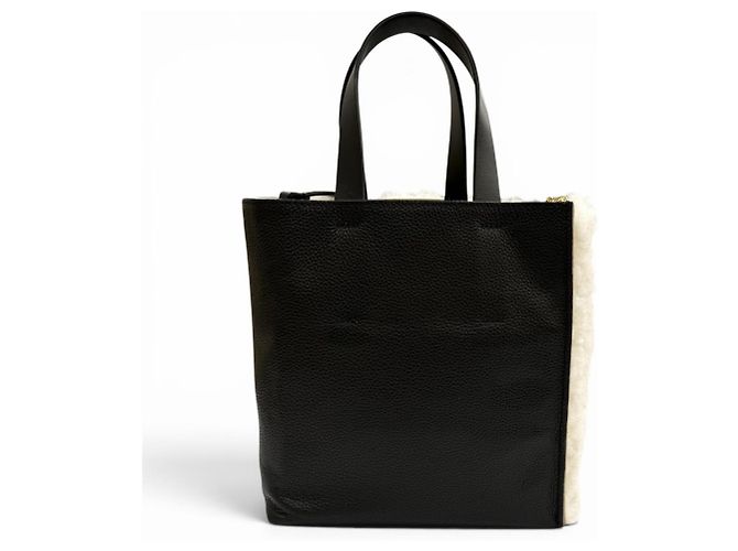Bolsa de Ombro Mini Museo Soft Marni Preto Fora de branco - vista 3