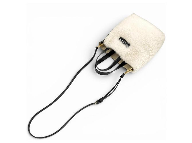 Bolsa de Ombro Mini Museo Soft Marni Preto Fora de branco - vista 9