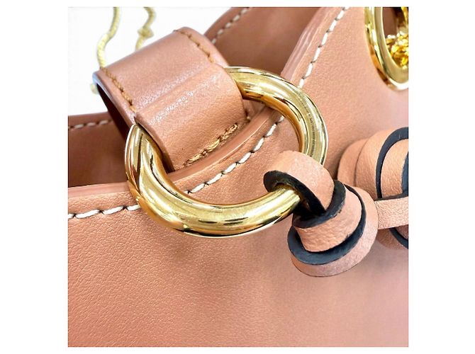 Borsa a tracolla Chloé in pelle marrone - vista 10