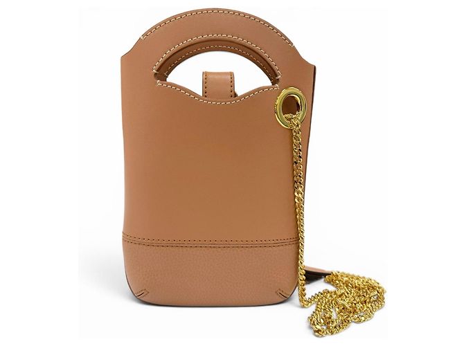 Borsa a tracolla Chloé in pelle marrone - vista 3