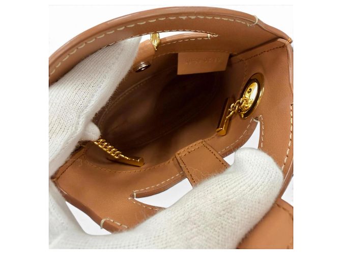 Borsa a tracolla Chloé in pelle marrone - vista 9