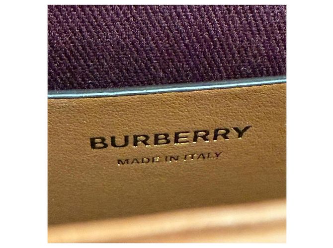 Borsa a tracolla Burberry Elizabeth Marrone Beige - vista 10