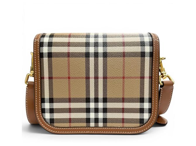 Borsa a tracolla Burberry Elizabeth Marrone Beige - vista 3