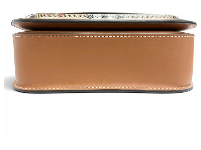 Borsa a tracolla Burberry Elizabeth Marrone Beige - vista 5