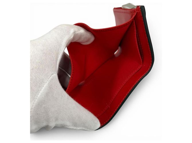 Cartera compacta de piel tri-fold Christian Louboutin Beige - vista 5