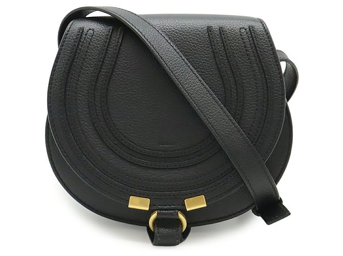 Chloé Marcie Small Saddle Bag Schwarz - Ansicht 2