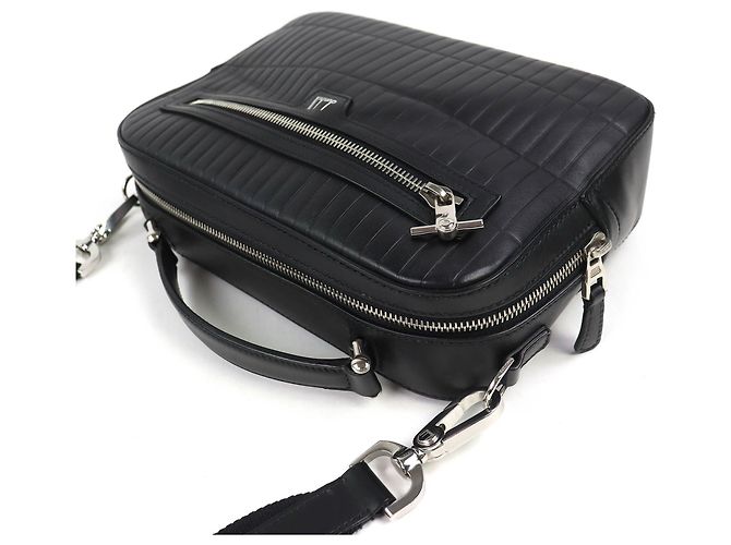 Alfred Dunhill Sac à main Dunhill Rollagas Top Handle Noir - vue 3