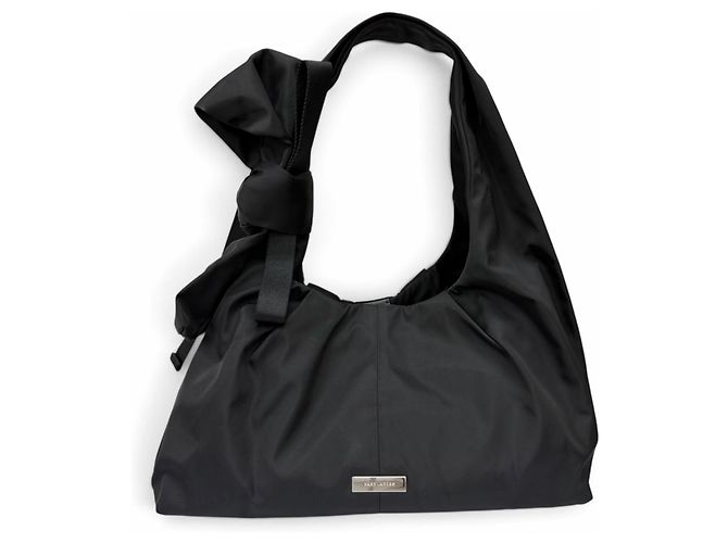Marc Jacobs The Bow Nylon Sack Bag Preto - vista 2