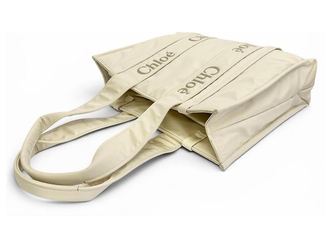 Chloé WOODY Medium Tote Bag Beige - Ansicht 6