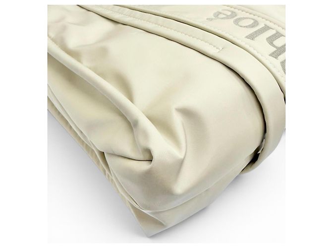 Chloé WOODY Medium Tote Bag Beige - Ansicht 7