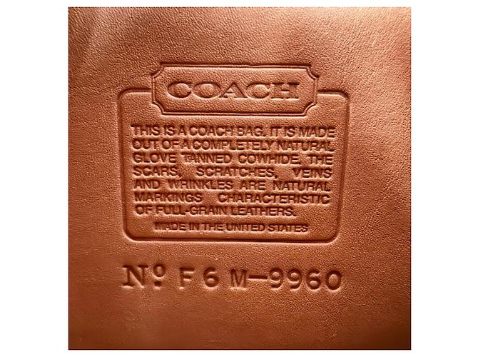 COACH Vintage 9960 Glove Leather Backpack Brown - view 12