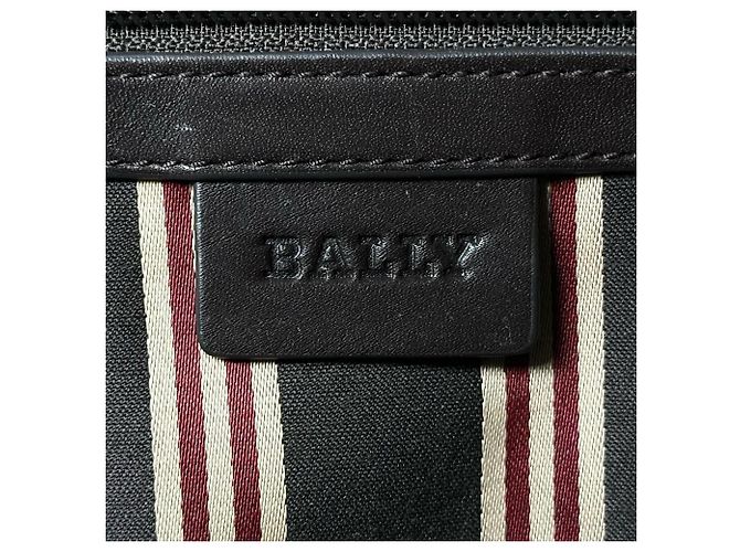 Bally Taprus Leder Aktentasche Tote Bag Dunkelbraun - Ansicht 13