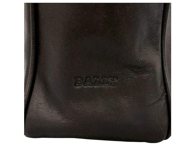 Bally Taprus Leder Aktentasche Tote Bag Dunkelbraun - Ansicht 8
