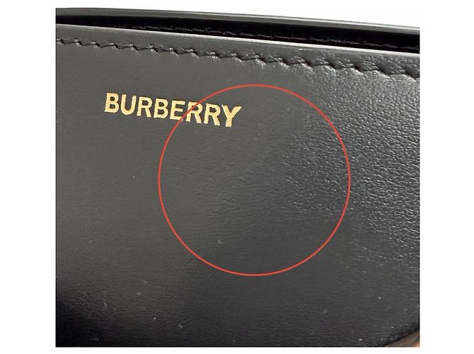 Burberry 8021279 Small 2-Way Tote and Shoulder Bag Marrone Nero - vista 16