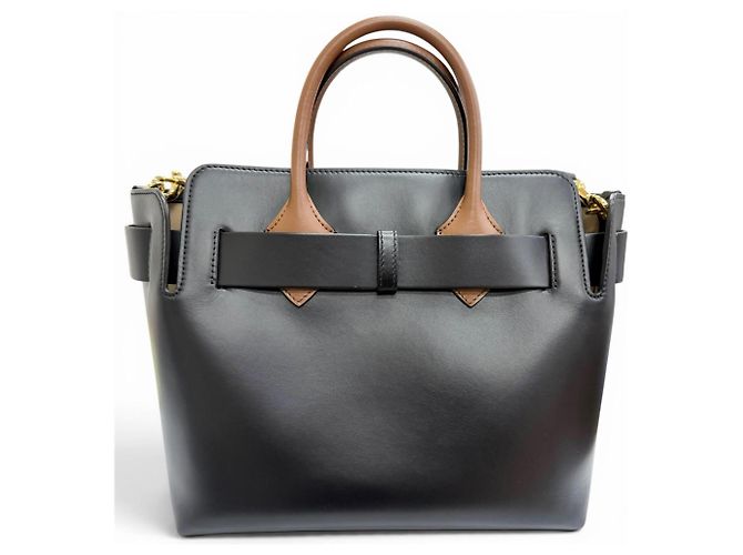 Burberry 8021279 Small 2-Way Tote and Shoulder Bag Marrone Nero - vista 3