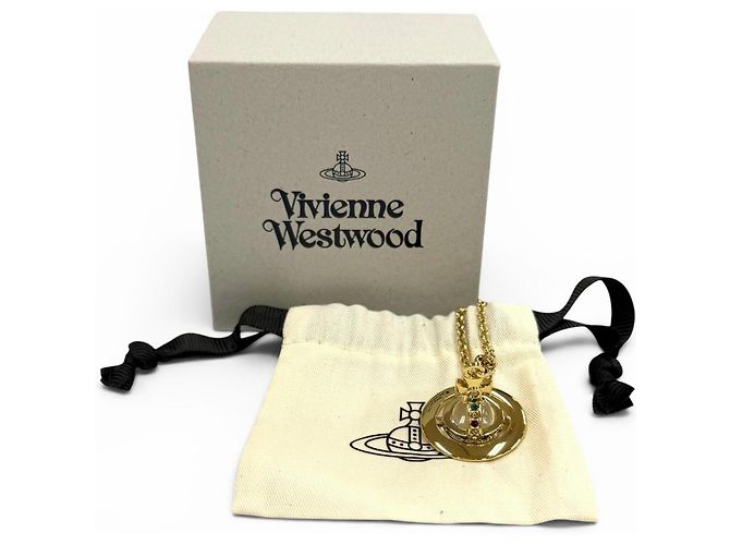 Collana Vivienne Westwood Gold Rhinestone D'oro - vista 2
