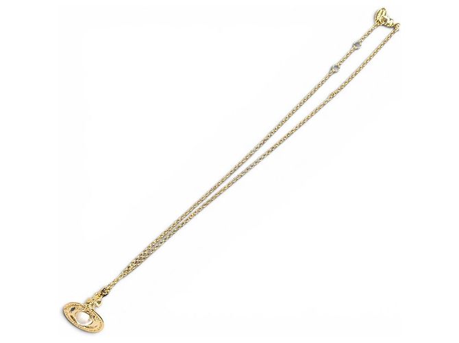 Collana Vivienne Westwood Gold Rhinestone D'oro - vista 6