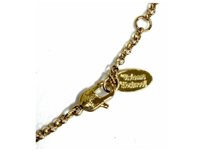Collana Vivienne Westwood Gold Rhinestone D'oro - vista 8