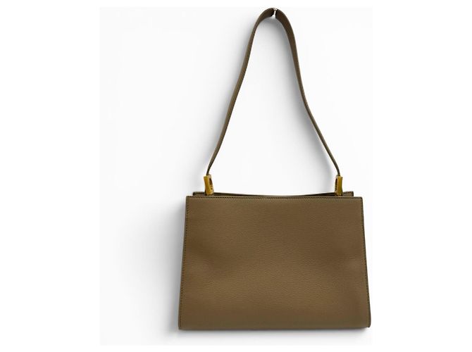 Bolsa BALLY Trapeze em couro macio Cinza - vista 3
