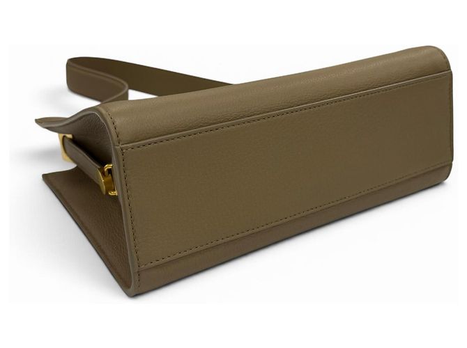 Bolsa BALLY Trapeze em couro macio Cinza - vista 4