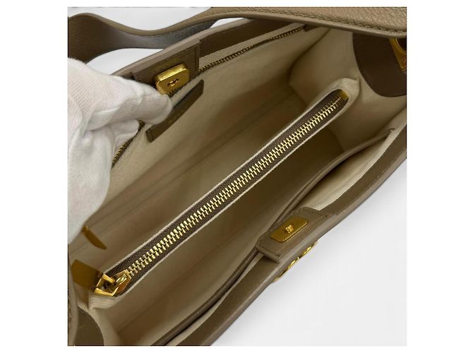 Bolsa BALLY Trapeze em couro macio Cinza - vista 5
