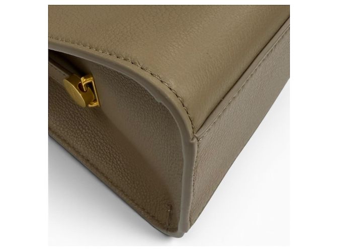 Bolsa BALLY Trapeze em couro macio Cinza - vista 7