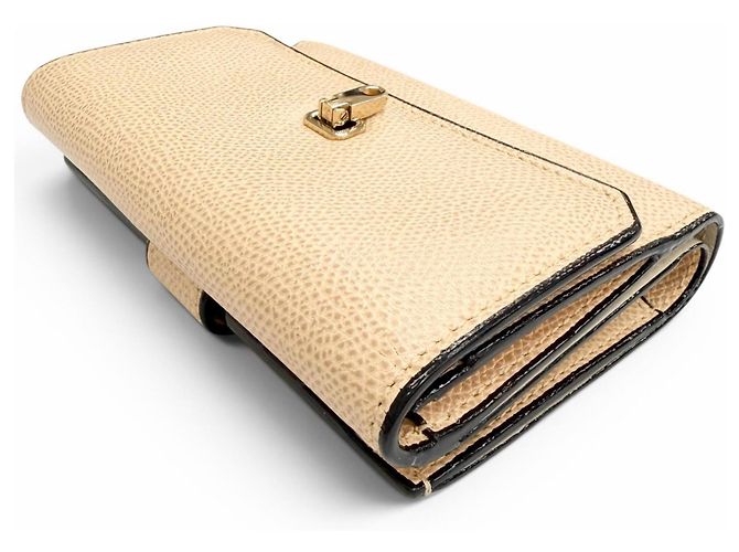 Cartera Double City Valextra V9L32 Beige - vista 3