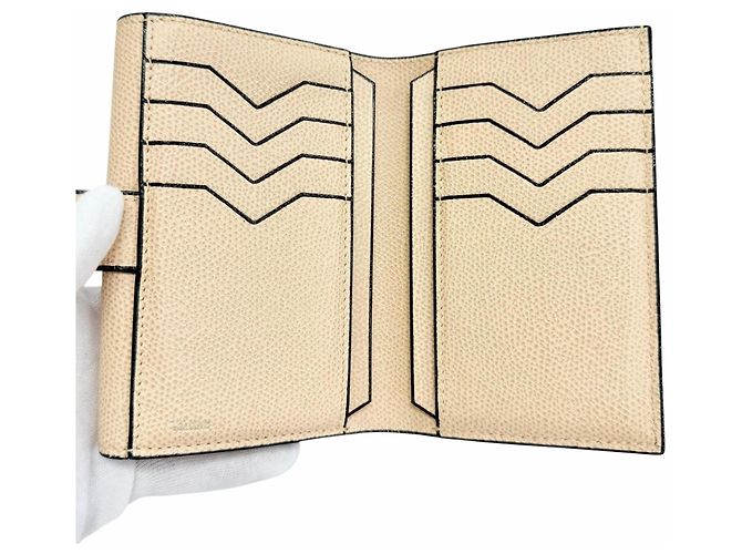 Cartera Double City Valextra V9L32 Beige - vista 5