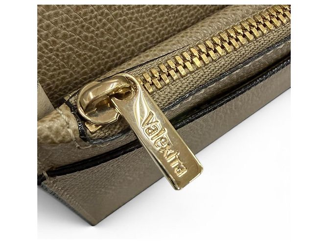 Valextra Greige Leather Long Wallet Grey - view 10