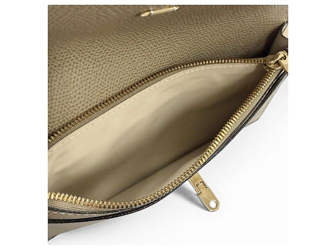 Valextra Greige Leather Long Wallet Grey - view 6