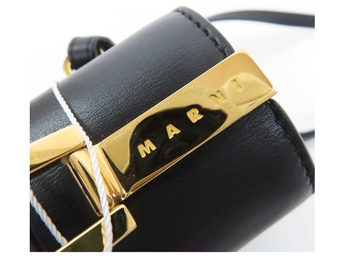 Marni ZAMP0018U0 Mini zaino/borsa Trancaloo in pelle Nero - vista 12