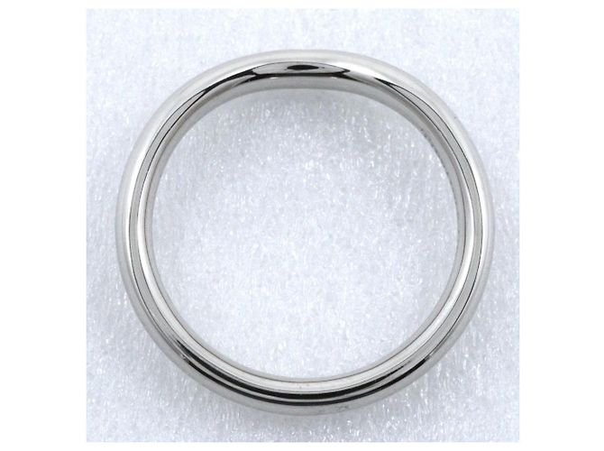 Fede curva Tiffany & Co. Elsa Peretti in platino con diamanti Argento - vista 3