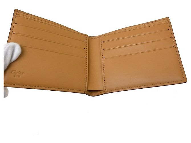 Cartier Bifold Leather Beige - vista 4