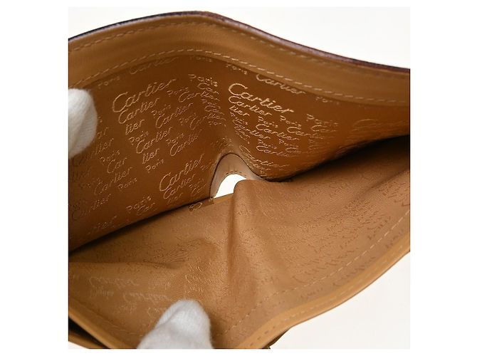 Cartier Bifold Leather Beige - vista 6