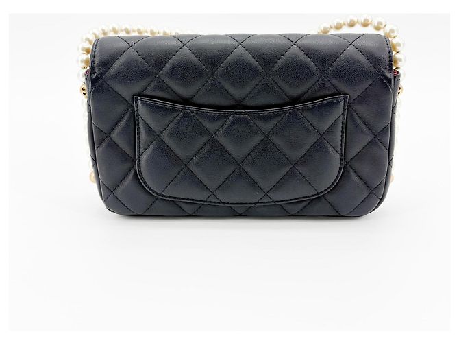 Chanel Wallet on Chain Chevron Patent Nero - vista 2