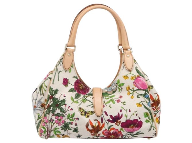 Gucci Joy Bardot Hobo Flora Canvas Medium Multicolor - vista 2