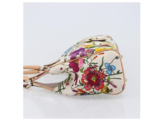 Gucci Joy Bardot Hobo Flora Canvas Medium Multicolor - vista 6