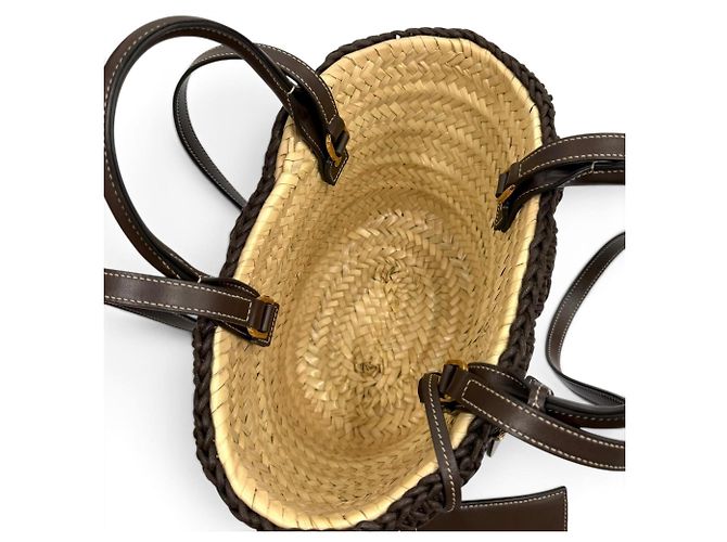 Tod's Raffia Charm & Pouch Bag Brown - view 6