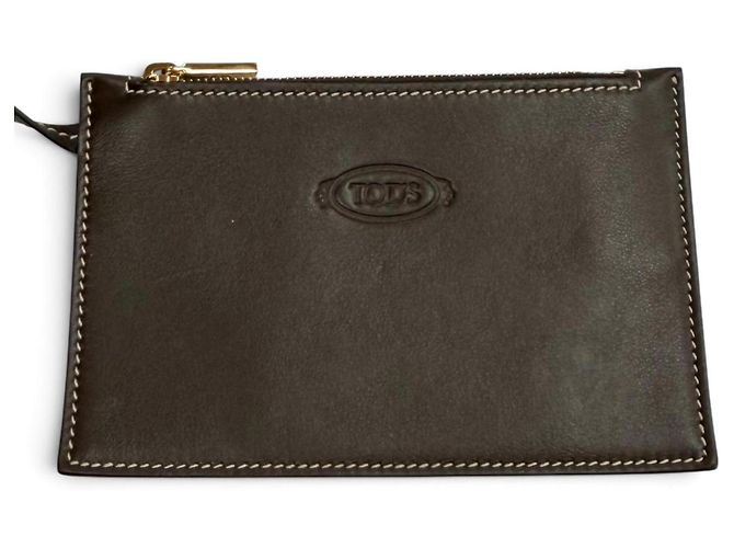 Tod's Raffia Charm & Pouch Bag Brown - view 9