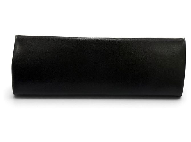 Necessaire in pelle con zip Valentino V-logo Nero - vista 3