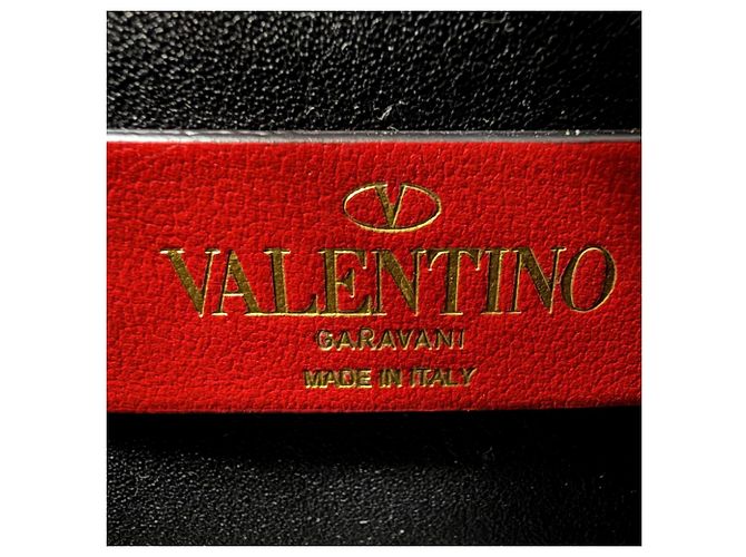 Necessaire in pelle con zip Valentino V-logo Nero - vista 7