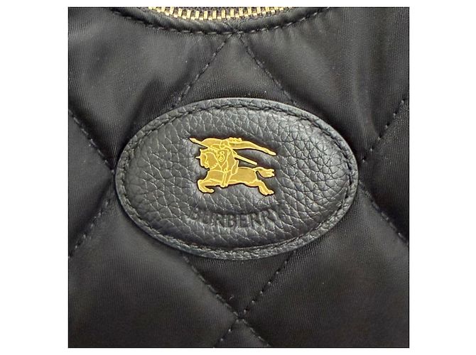 Borsa a tracolla Burberry Horseshoe Nero - vista 10