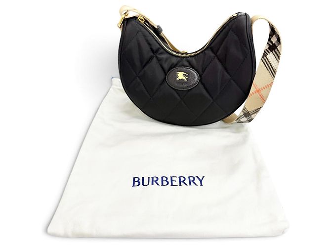 Borsa a tracolla Burberry Horseshoe Nero - vista 2