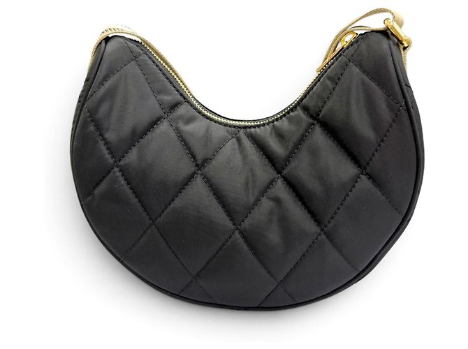 Borsa a tracolla Burberry Horseshoe Nero - vista 4