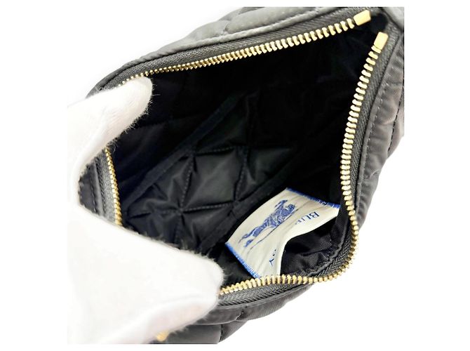Borsa a tracolla Burberry Horseshoe Nero - vista 7