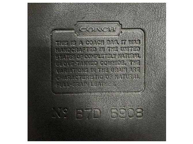 COACH Vintage 6908 Schultertasche aus Glove Leather Schwarz - Ansicht 13