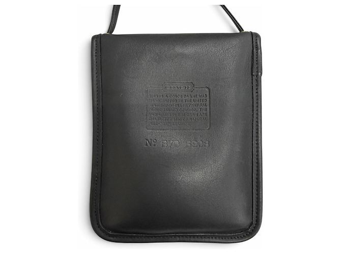 COACH Vintage 6908 Schultertasche aus Glove Leather Schwarz - Ansicht 4