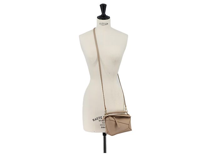 Bolsa Loewe Puzzle Edge Mini Areia - vista 10