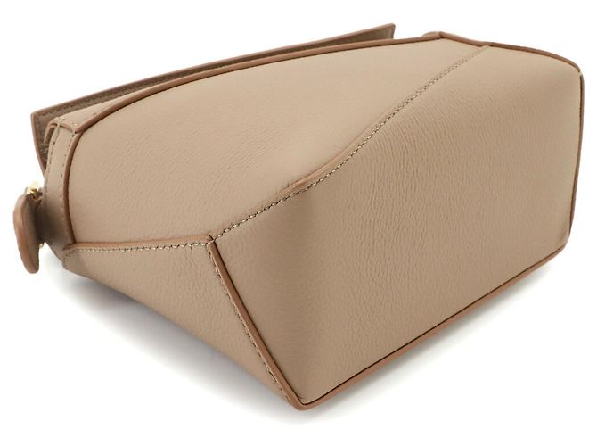 Bolsa Loewe Puzzle Edge Mini Areia - vista 5