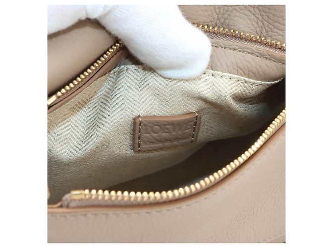 Bolsa Loewe Puzzle Edge Mini Areia - vista 8